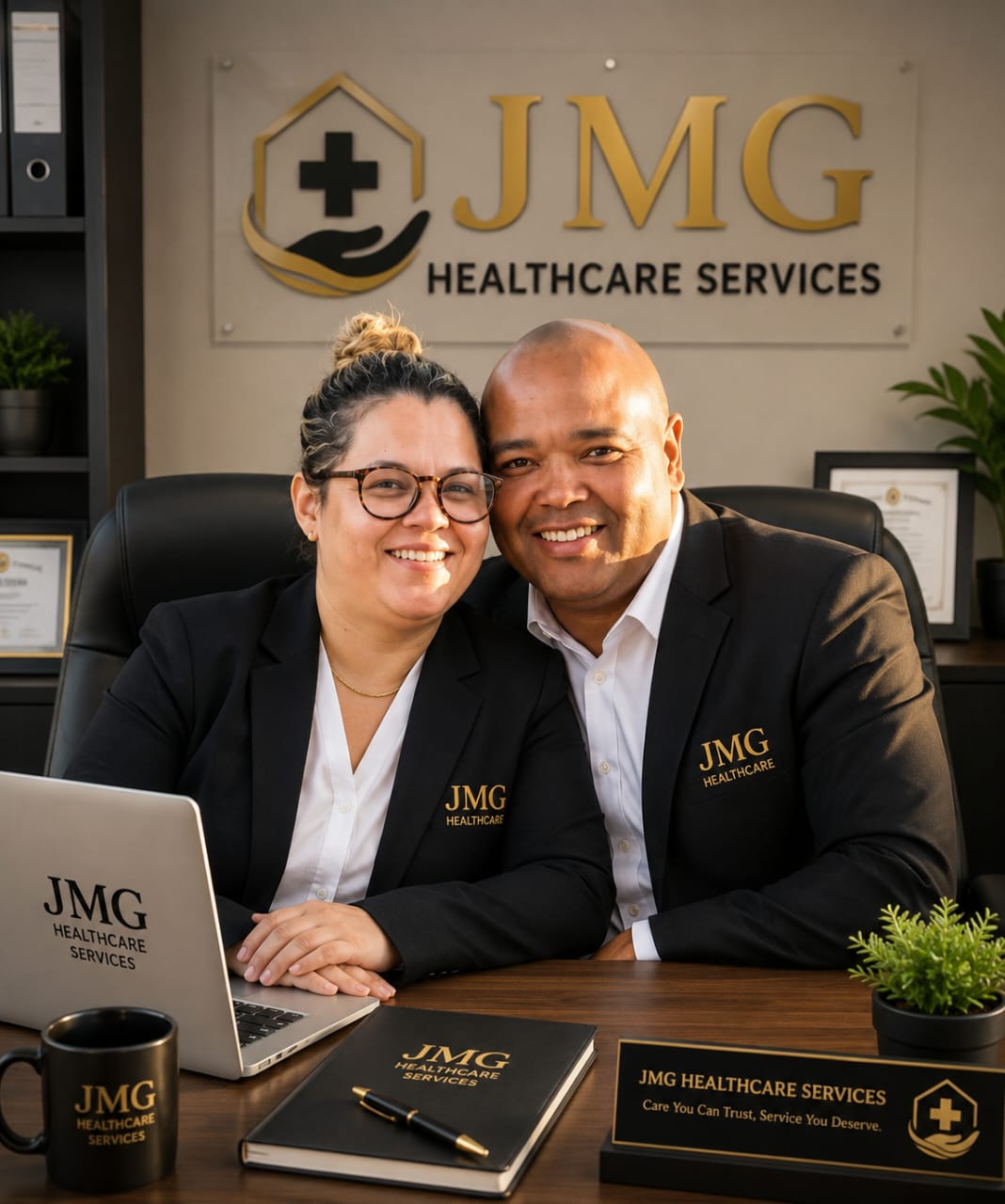 J. George and J. Jacobs — Founders of JMG Healthcare Services